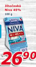 Sýr Niva Jihočeská 45% Madeta