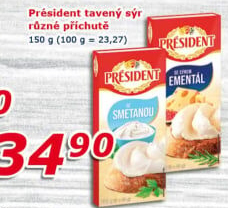 Tavené sýry Président