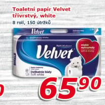 Toaletní papír 3vrstvý Velvet