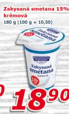 Zakysaná smetana 15% Bohušovická mlékárna