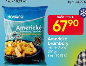 Brambory americké mražené Nowaco