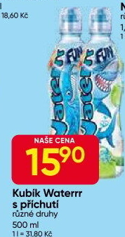 Ochucená voda Waterrr Kubík