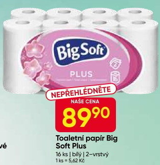 Toaletní papír 2vrstvý Big Soft