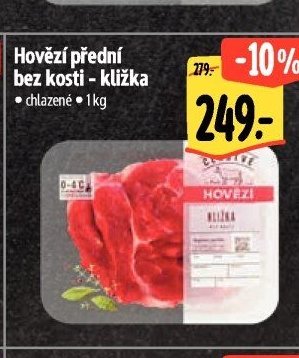 Hovězí přední bez kosti - kližka