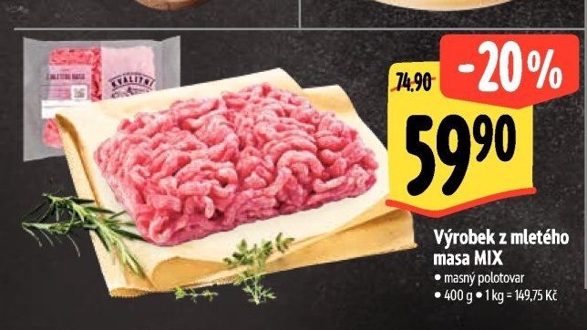 Výrobek z mletého masa MIX
