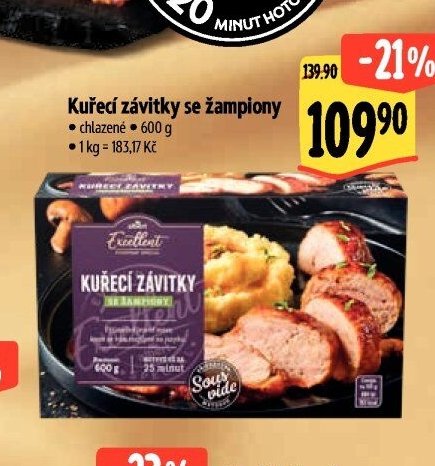 Kuřecí závitky se žampiony