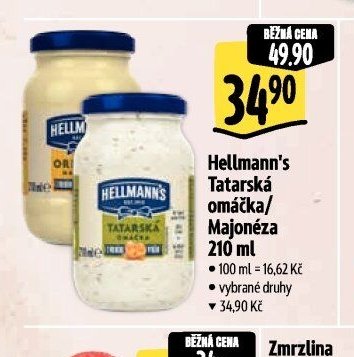 Hellmann's Tatarská omáčka/Majonéza 210 ml