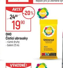 OHO Čisticí ubrousky