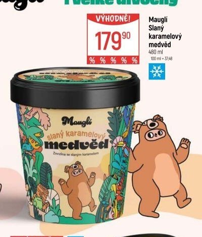Maugli Slaný karamelový medvěd