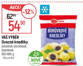 Knedlíky ovocné mražené Váš Výběr