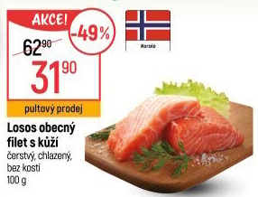 Losos obecný filety