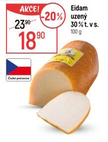 Sýr Eidam uzený 30% Lacrum