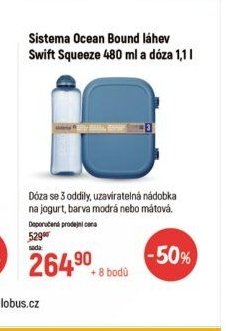Sistema Ocean Bound láhev Swift Squeeze 480 ml a dóza 1,1 l