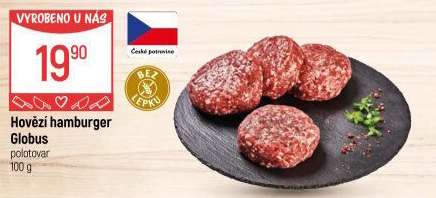 Hovězí hamburger Globus