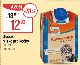 Mléko pro kočky Globus