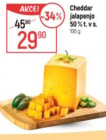 Sýr Cheddar s Jalapenjo