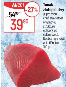 Tuňák žlutoploutvý filet