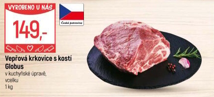 Vepřová krkovice s kostí Globus