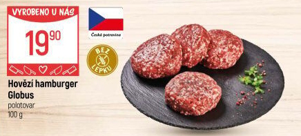 Hovězí hamburger Globus