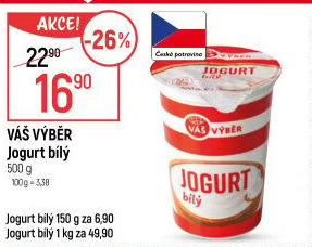 Jogurt bílý Váš Výběr