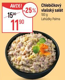 Salát vlašský chlebíčkový