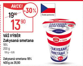 Zakysaná smetana 16% Váš Výběr