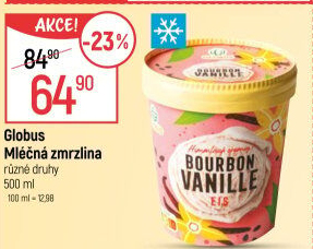 Zmrzlina v kelímku Globus