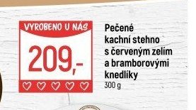 Pečené kachní stehno s červeným zelím a bramborovými knedlíky