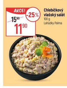 Chlebíčkový vlašský salát