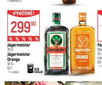 Jägermeister 35% / Jägermeister Orange 33%