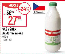 Acidofilní mléko Váš Výběr