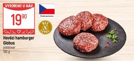Hovězí hamburger Globus