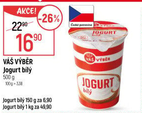Jogurt bílý Váš Výběr