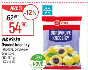 Knedlíky ovocné mražené Váš Výběr