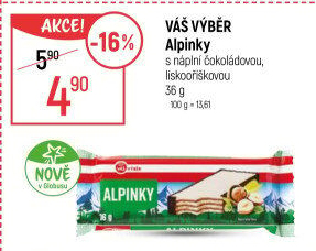 Oplatky Alpinky Váš Výběr