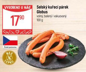 Párky kuřecí Selské Globus