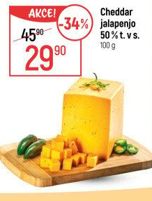 Sýr Cheddar s Jalapenjo