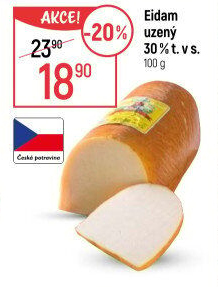 Sýr Eidam uzený 30% Lacrum