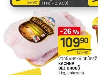 Vodňanská drůbež kachna bez drobů