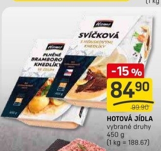 Hotová jídla Hamé