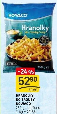 Hranolky mražené Nowaco