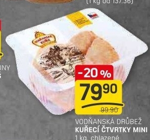 Kuřecí čtvrtky Vodňanské kuře