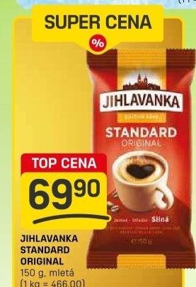 Mletá káva Standard Jihlavanka