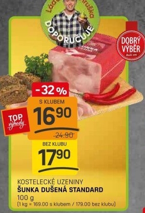 Šunka dušená standard Dobrý Výběr