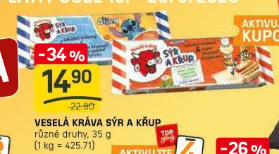 Sýr a křup Veselá kráva