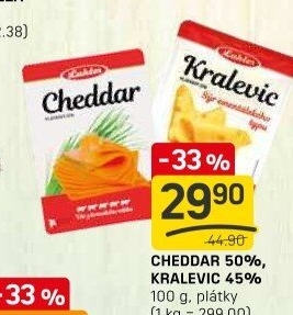 Sýr ementálského typu 45% Kralevic Laktos