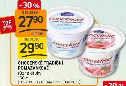 Tradiční pomazánkové Choceňské