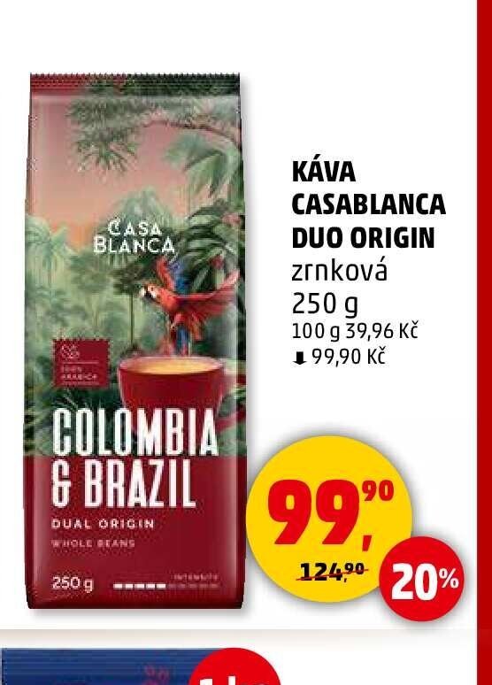 KÁVA CASABLANCA DUO ORIGIN zrnková 250 g