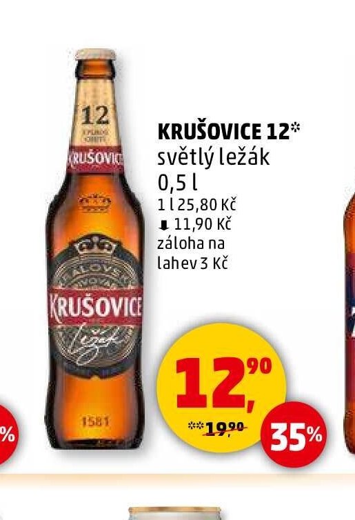 KRUŠOVICE 12 světlý ležák
