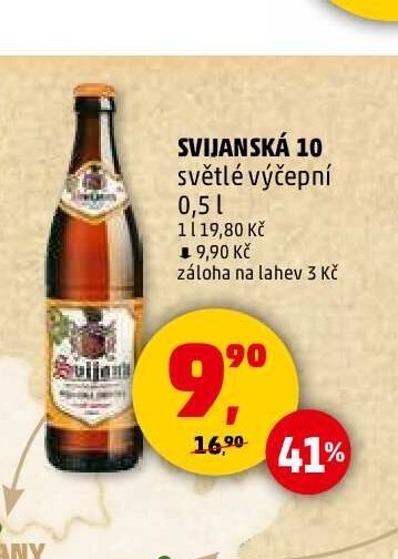 SVIJANSKÁ 10 světlé výčepní